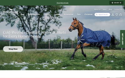 Horseware Ireland website screenshot