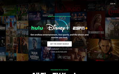 Hulu website screenshot