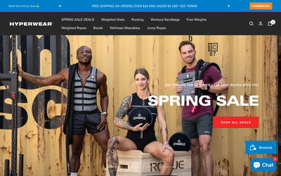 Hyperwear website screenshot