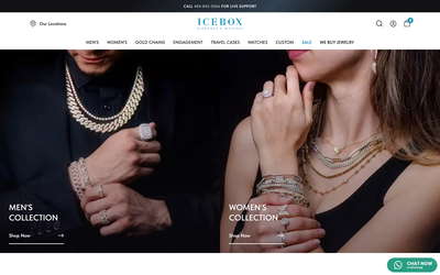 Icebox Diamonds & Watches website screenshot
