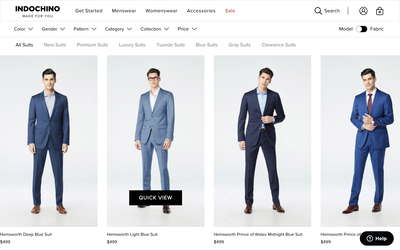 INDOCHINO website screenshot