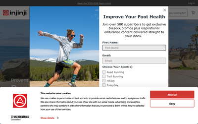 Injinji website screenshot