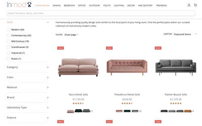 Inmod website screenshot