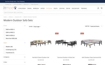 Inmod website screenshot