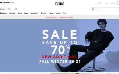 italist website screenshot