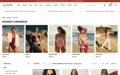 J.Crew website screenshot