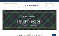 Janie and Jack website screenshot