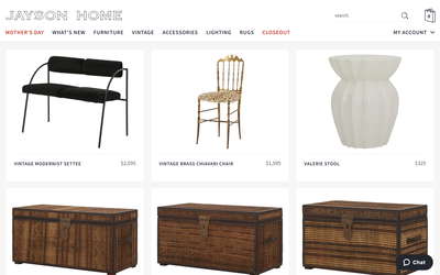 Jayson Home website screenshot