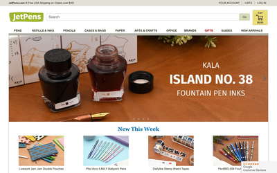 JetPens website screenshot