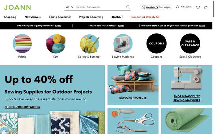 JOANN screenshot