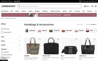 Jomashop website screenshot
