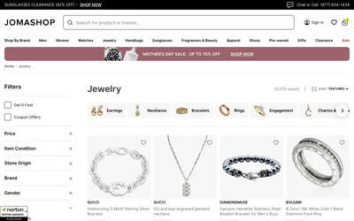 Jomashop website screenshot