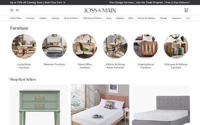 Joss & Main website screenshot