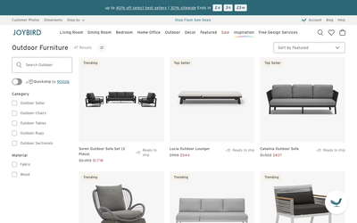 Joybird website screenshot