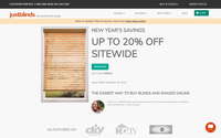 Just Blinds website screenshot