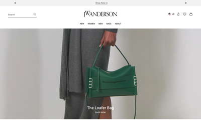 JW Anderson website screenshot