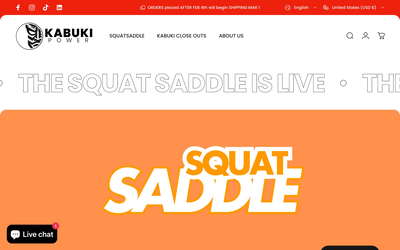 Kabuki Strength website screenshot