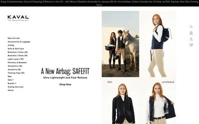 KAVAL website screenshot