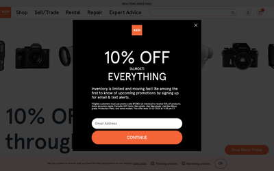 KEH Camera website screenshot