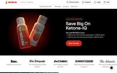 Ketone-IQ® website screenshot