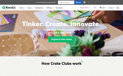 KiwiCo website screenshot