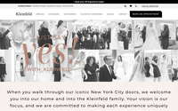 Kleinfeld Bridal website screenshot