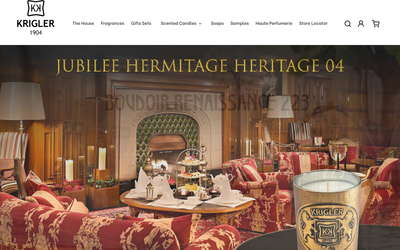 Krigler website screenshot