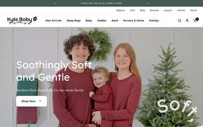Kyte Baby website screenshot