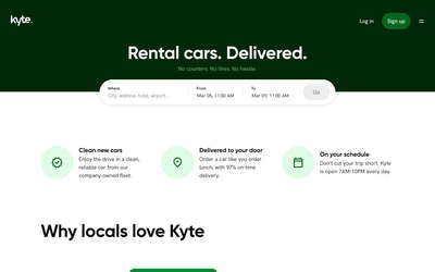 Kyte website screenshot