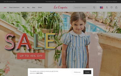 La Coqueta Kids website screenshot