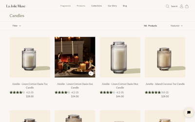 La Jolie Muse website screenshot