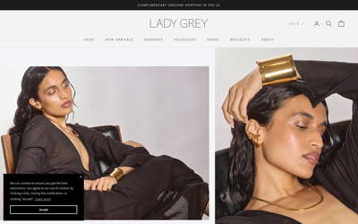 Lady Grey Jewelry website screenshot