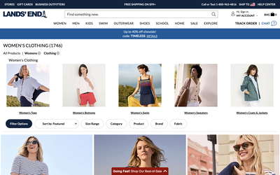 Lands' End website screenshot