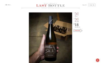 Last Bottle website screenshot