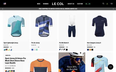 Le Col website screenshot