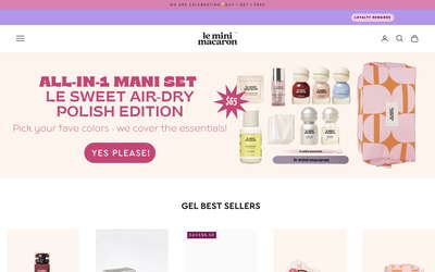 Le Mini Macaron website screenshot