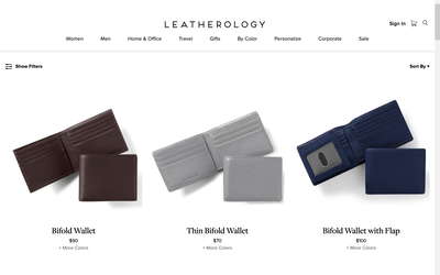 Leatherology website screenshot