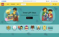 LEGO website screenshot