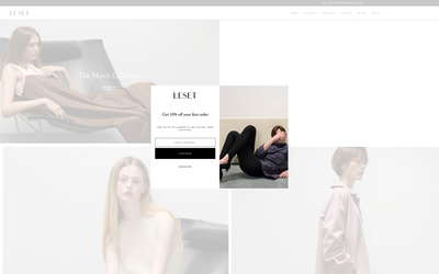 Leset website screenshot