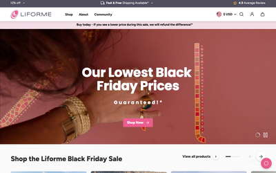 Liforme website screenshot