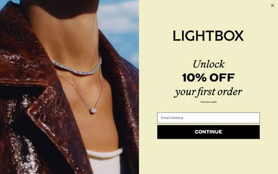 Lightbox Jewelry website screenshot