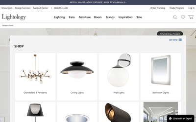 Lightology website screenshot