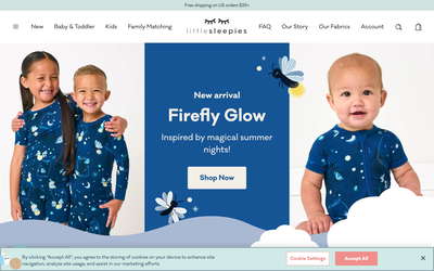 Little Sleepies website screenshot