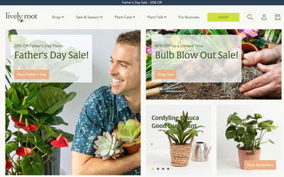 Lively Root website screenshot
