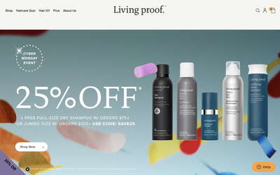 Living Proof website screenshot