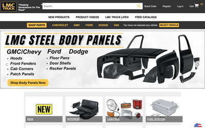 LMC Truck website screenshot