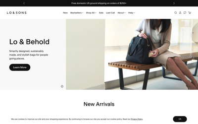 Lo & Sons website screenshot