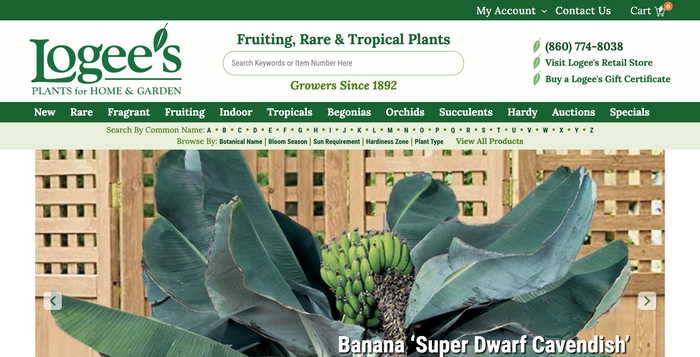 Logee's Plants screenshot