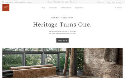 Loloi Rugs website screenshot