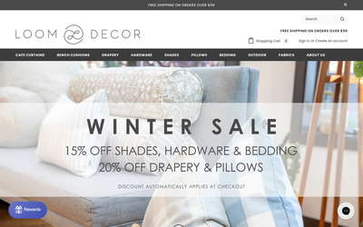 Loom Decor website screenshot